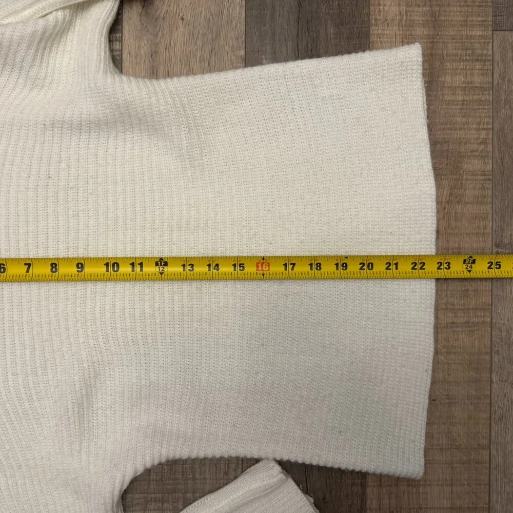 Staccato White Women's Sweater Open-Shoulder - Picture 3 of 5